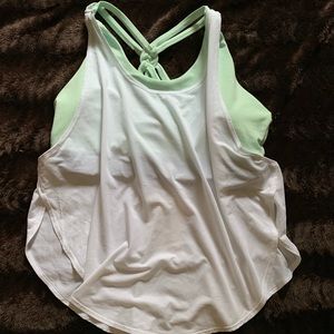 Fabletics Tank with Built-In Sports Bra, XL, NWT